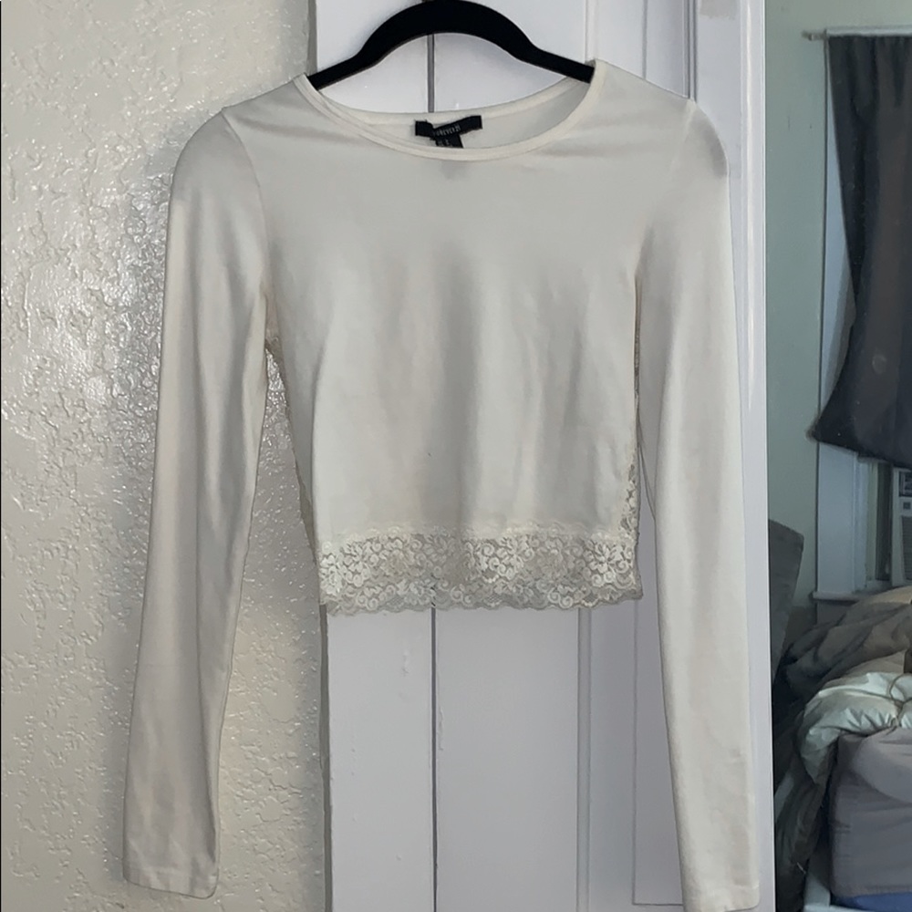 Forever 21 Long Sleeve Crop Top